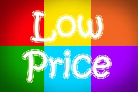 Low price concept Stock Illustration