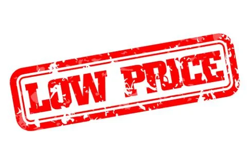 Low price rubber stamp Stock Illustration