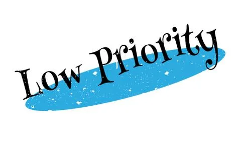 Low Priority rubber stamp Stockillustratie