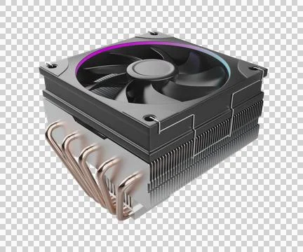 Low-profile computer processor cooler Illustrazione stock