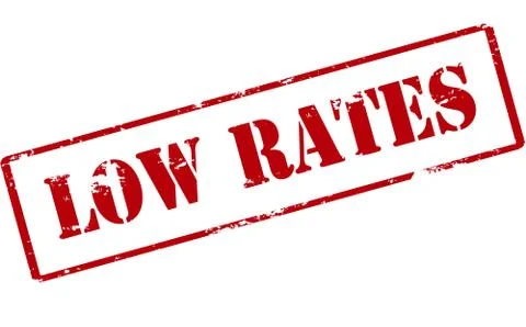 Low rates Ilustração Stock