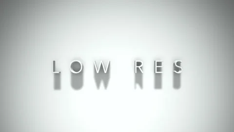 Low res 3D title animation with shadows on a white background Stock Footage 297672958