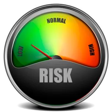 Low Risk Gauge Stock Illustration