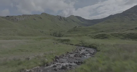 Low River Flight Stock Footage 245496782