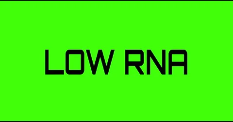 Low RNA text green screen, masked glitched effect. Stock Footage 132622547