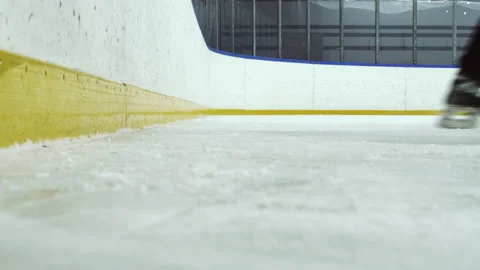 Low Section of Opponents Playing Ice Hockey on Rink Stock Footage 147648896