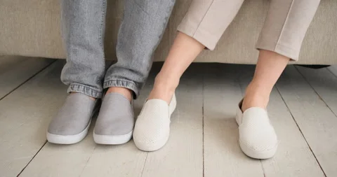 Low section of playful couple Stock Footage 145215870