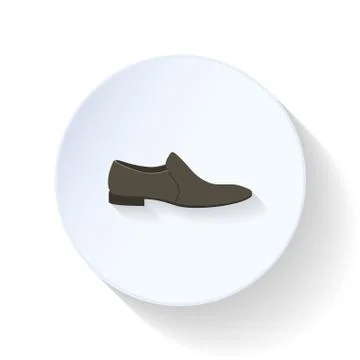Low shoe flat icon Stock Illustration