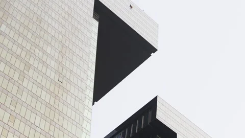 Low shot of tower rooftops. Stock Footage 306656520