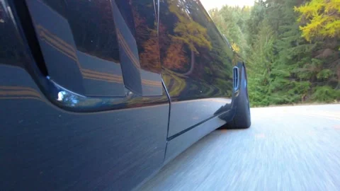 Low Side Angle Driving Footage Around Hayden Lake Stock Footage 324599400