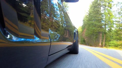 Low Side Angle Driving Footage Around Hayden Lake Stock Footage 324601054
