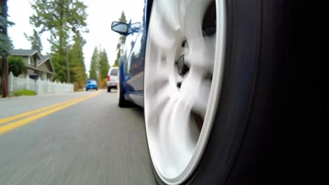 Low Side Angle Driving Footage Around Hayden Lake Stock Footage 324608796