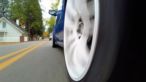 Low Side Angle Driving Footage Around Hayden Lake Stock Footage 324608885