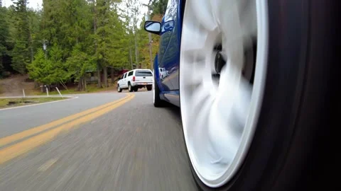 Low Side Angle Driving Footage Around Hayden Lake Stock Footage 324609398