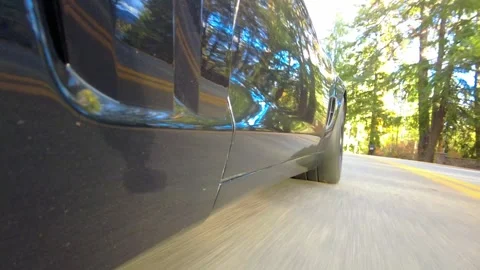 Low Side Angle Driving Footage Around Hayden Lake Stock Footage 324616127