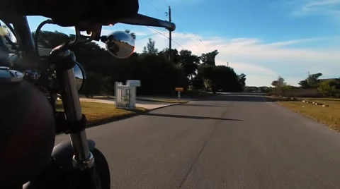 Low side view ridng on bike Video stock 45246927