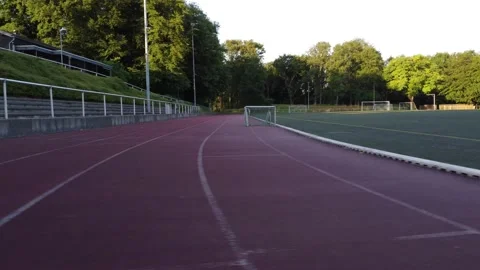 Low Sideway View on a Soccerfield 스톡 동영상 201690462