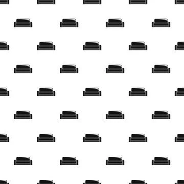 Low sofa pattern seamless Stock Illustration