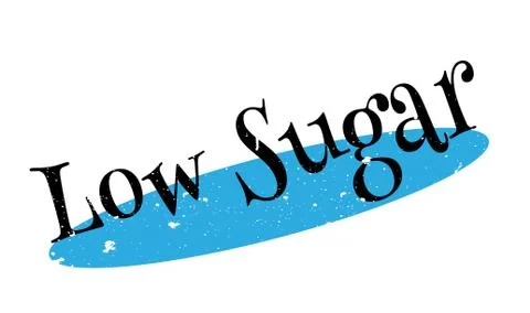 Low Sugar rubber stamp Stock Illustration