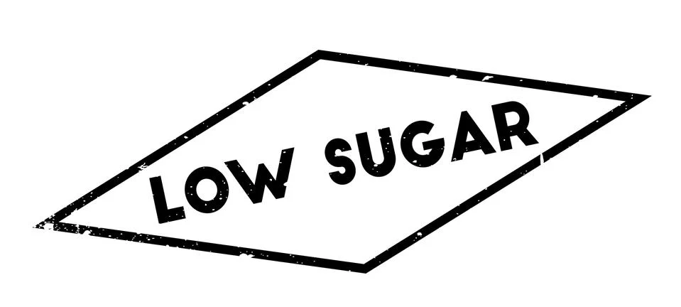 Low Sugar rubber stamp Stock Illustration