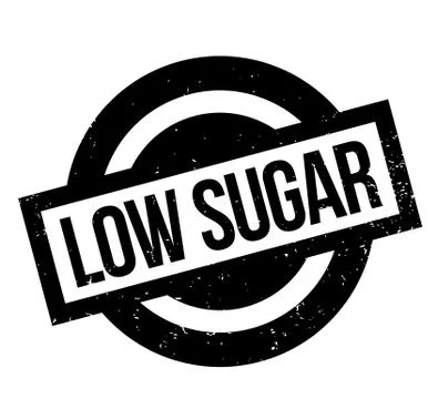 Low Sugar rubber stamp Stock-Illustration