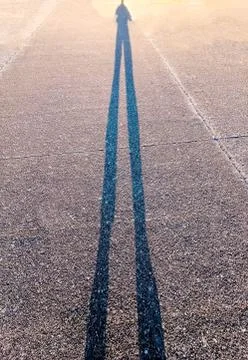 Low Sun Shadow Stock Photos