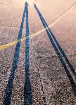 Low Sun Shadow Stock Photos