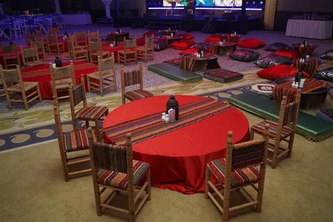 Low table as turkish style Stock Photos