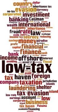Low-tax word cloud イラスト素材