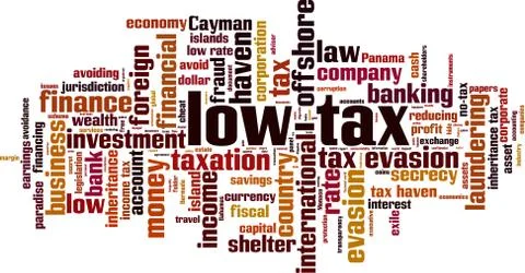 Low-tax word cloud イラスト素材