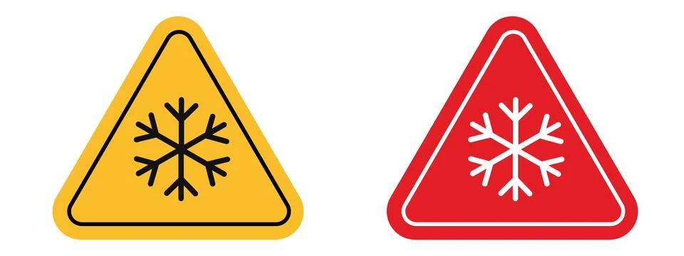 Low temperature alert highlighting potential risk of cold-related illnesses Stock Illustration
