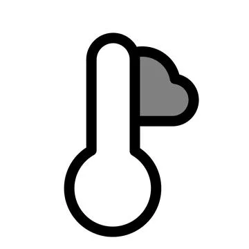 Low Temperature Icon with Cloud イラスト素材