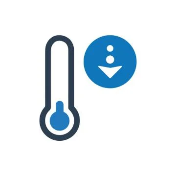 Low temperature icon Stock Illustration