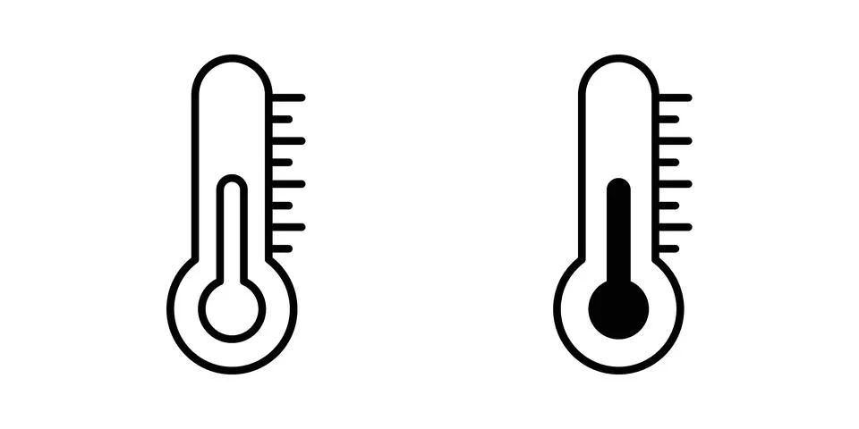Low Temperature icon Illustration set. Vector Eps10 for apps Illustrazione stock