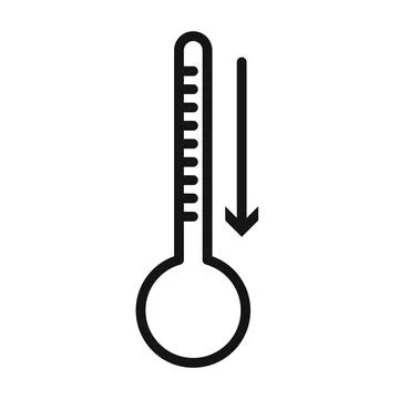 Low Temperature Icon Pack Cold Weather Illustrations for Seasonal Changes Illustrazione stock