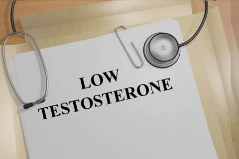 Low Testosterone concept Stock Illustration