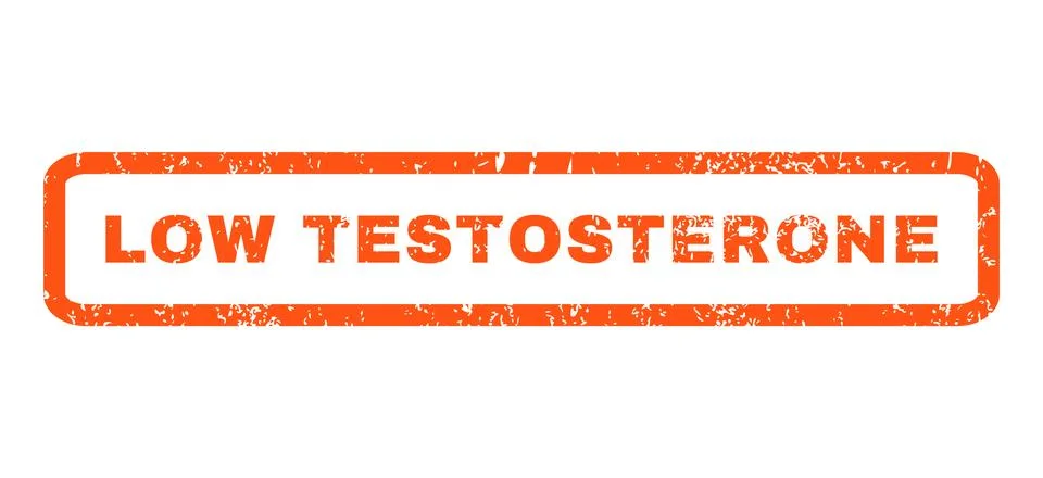 Low Testosterone Rubber Stamp Stock Illustration
