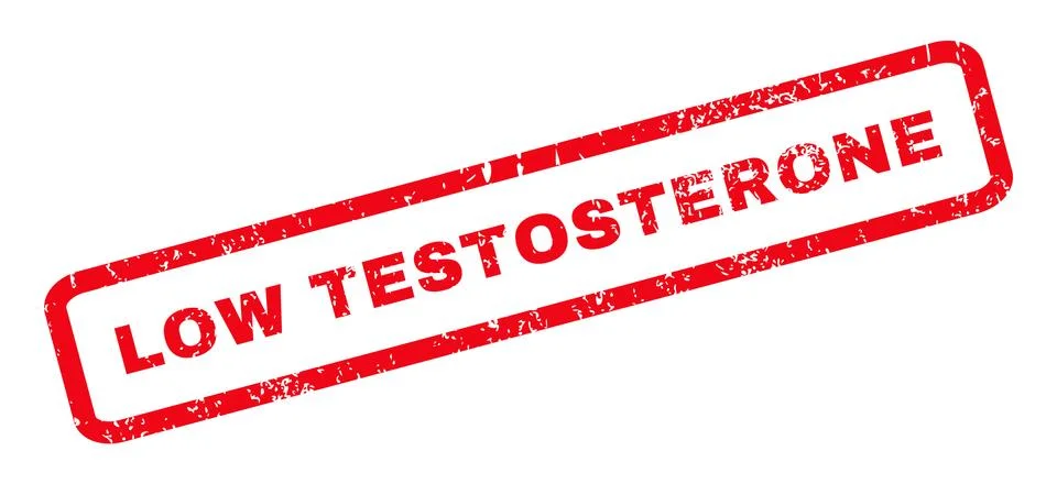 Low Testosterone Rubber Stamp Stock Illustration