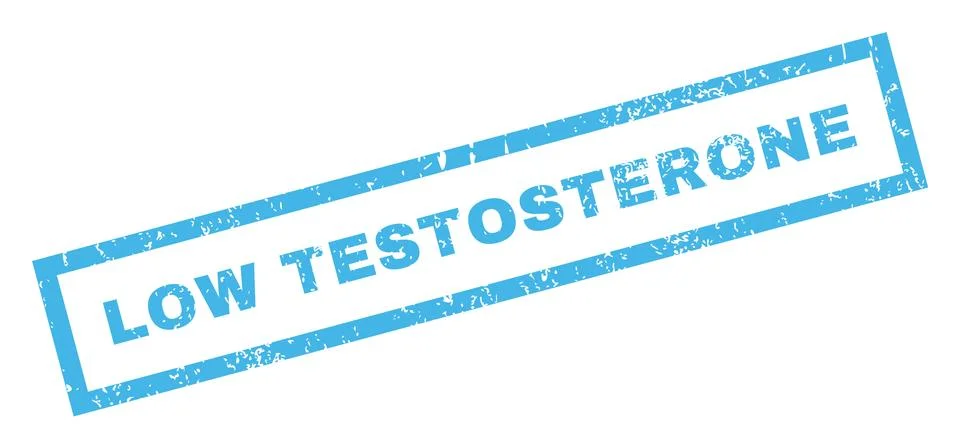 Low Testosterone Rubber Stamp Stock Illustration