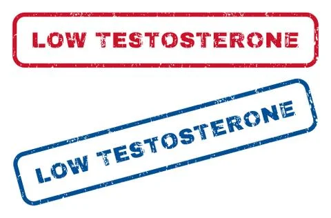 Low Testosterone Rubber Stamps Stock Illustration
