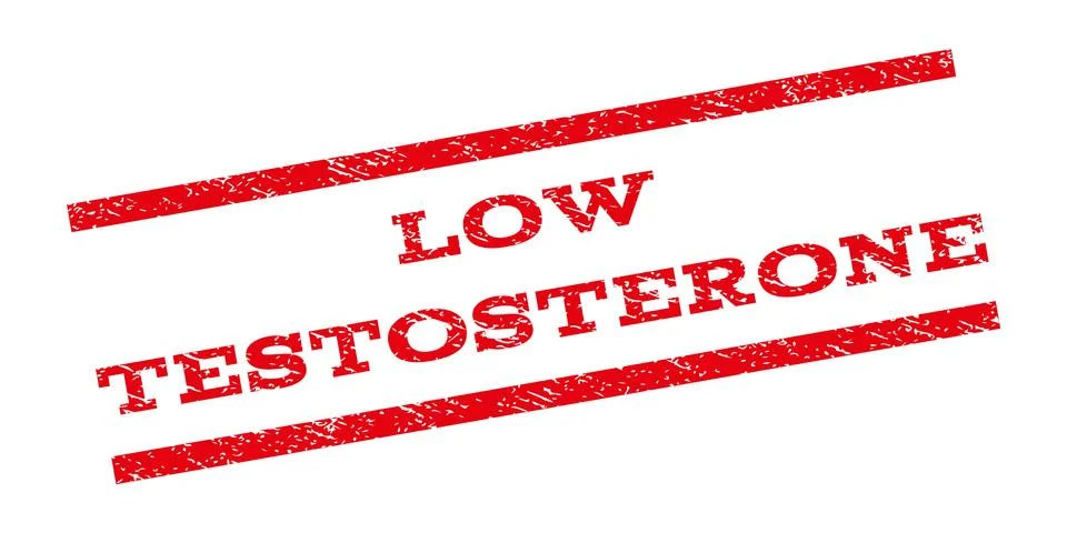 Low Testosterone Watermark Stamp Stock Illustration