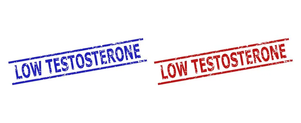 LOW TESTOSTERONE Watermarks with Corroded Surface and Parallel Lines Stock Illustration
