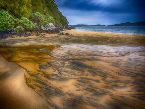 Low tidal pools Stock Photos