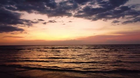 Low Tide Drone Shot Video stock 252043236