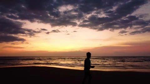 Low Tide Drone Shot Video stock 252043237