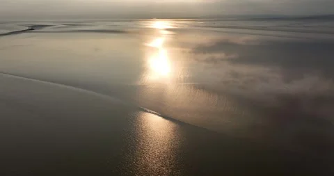 Low tide at Morecambe bay Stock Footage 247802832