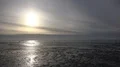 Low tide North Sea coast mudflats panning at golden hour sunset 4k or 4k+ Resolution