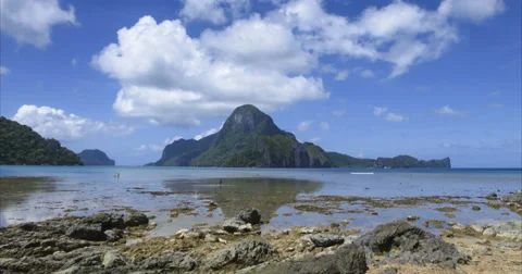 Low tide Philippines time lapse 4k Video stock 35672602