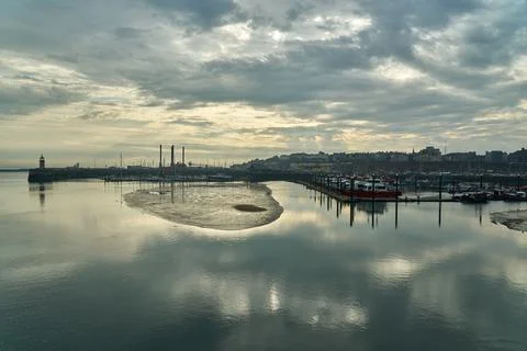 Low tide at Ramsgate Royal Harbour Stock Photos