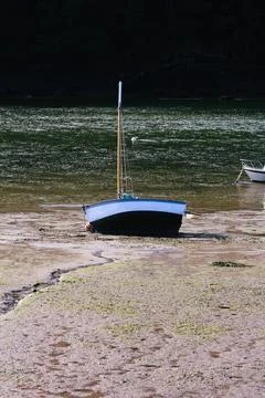 Low tide river Stock Photos